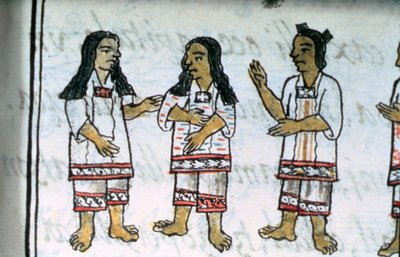 Female Aztec costumes, from the 